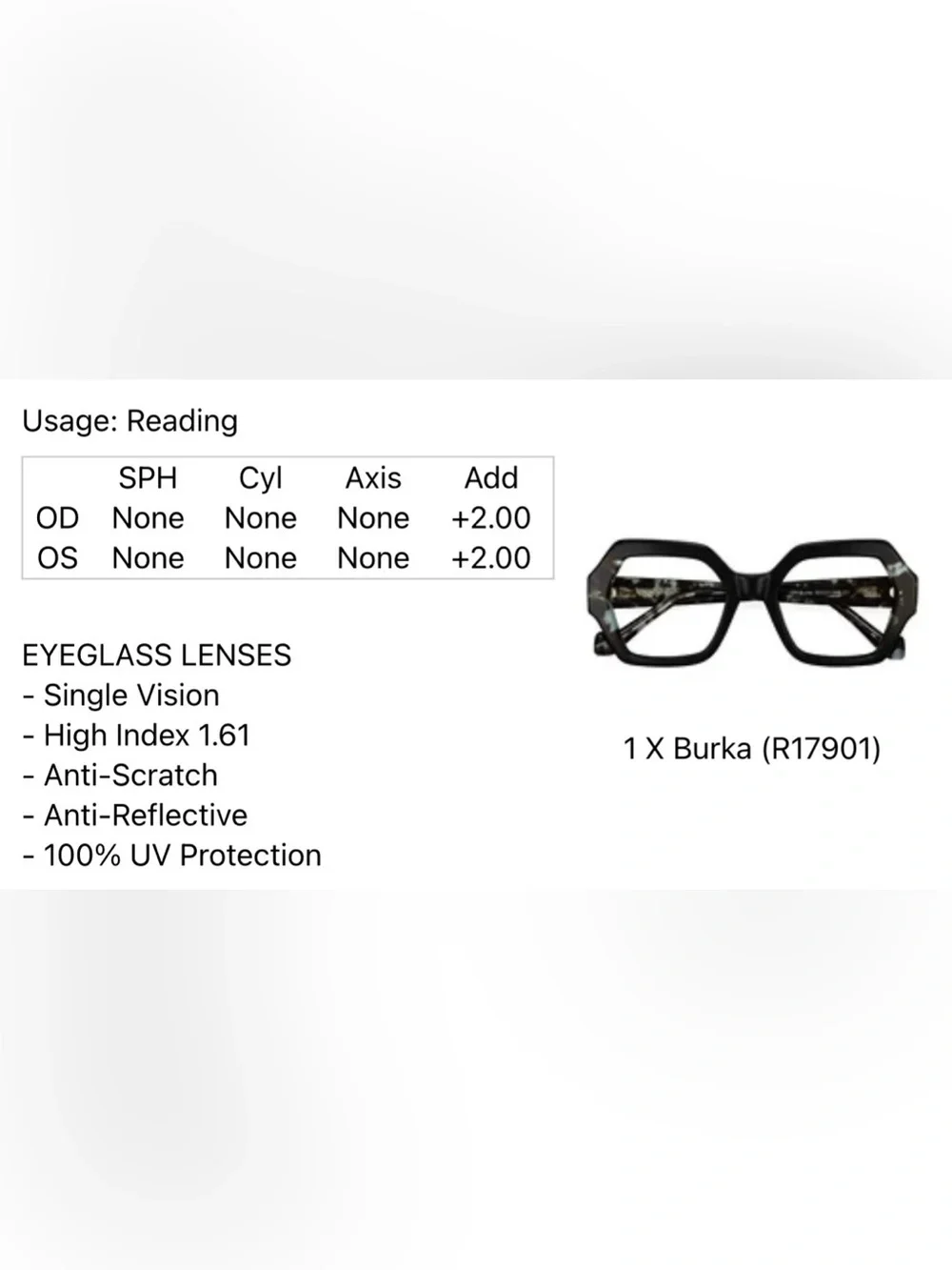 Yesglasses Burka Women's Hexagonal Tortoiseshell Black/Teal 2.0 Reading glasses